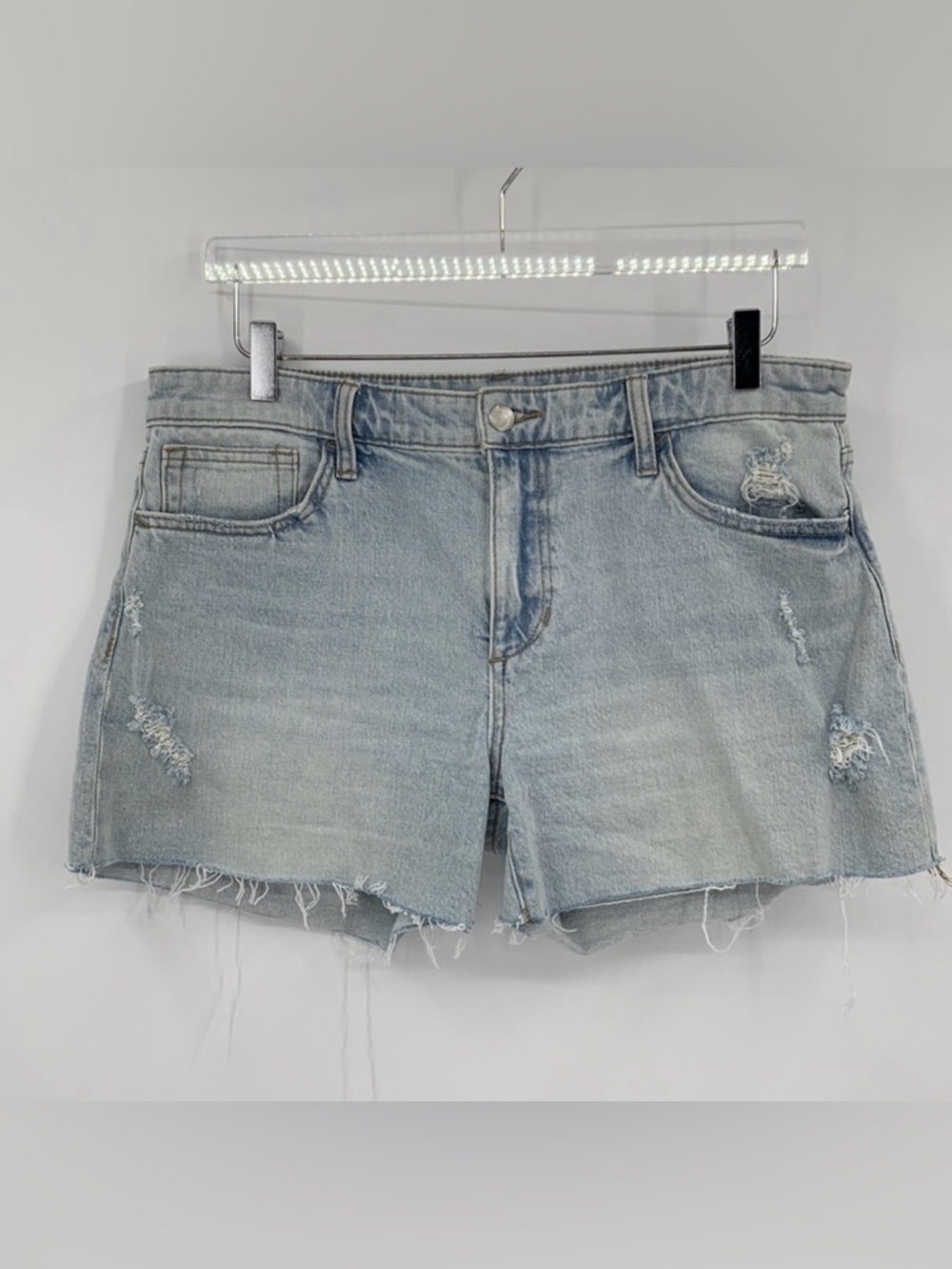 Joes Jeans Cut-off distressed denim jeans shorts light wash women frayed new 30